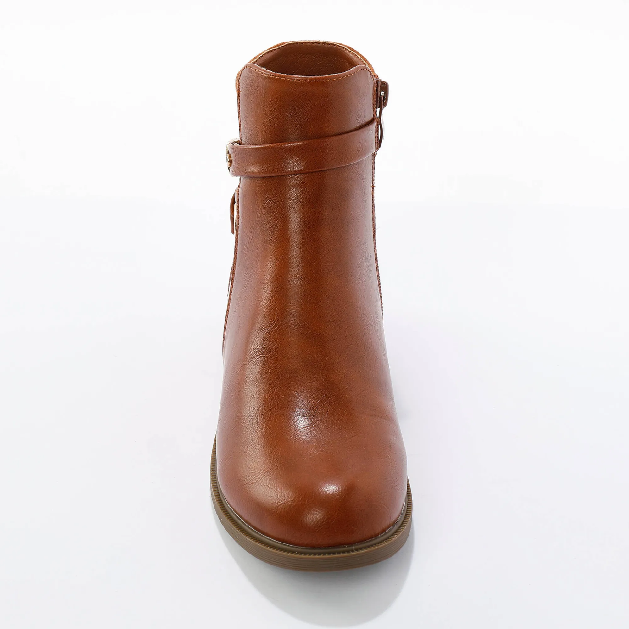 Feestelijke Schoenen|Bottines En Boots<Blancheporte Boots met rits, riempjes en fantasiegespen karamel