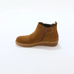 Bottines En Boots|Schoenen<Blancheporte Boots met sleehak, elastiek opzij karamel