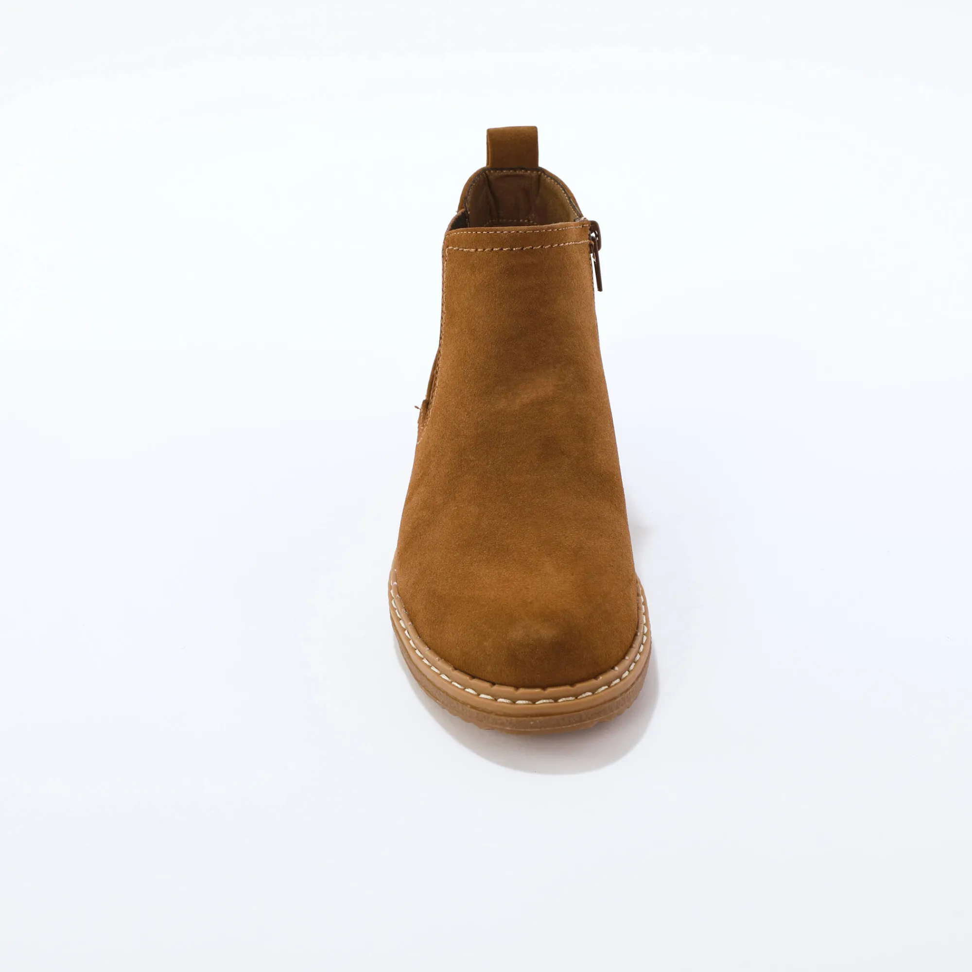 Bottines En Boots|Schoenen<Blancheporte Boots met sleehak, elastiek opzij karamel