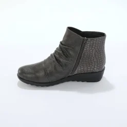 Bottines En Boots|Schoenen<Blancheporte Boots met sleehak en rits, getextureerd effect achter grijs