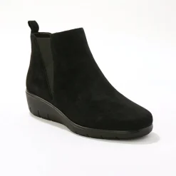 Bottines En Boots|Schoenen<Blancheporte Boots met sleehak, in soepel leer, LWG gecertificeerd zwart