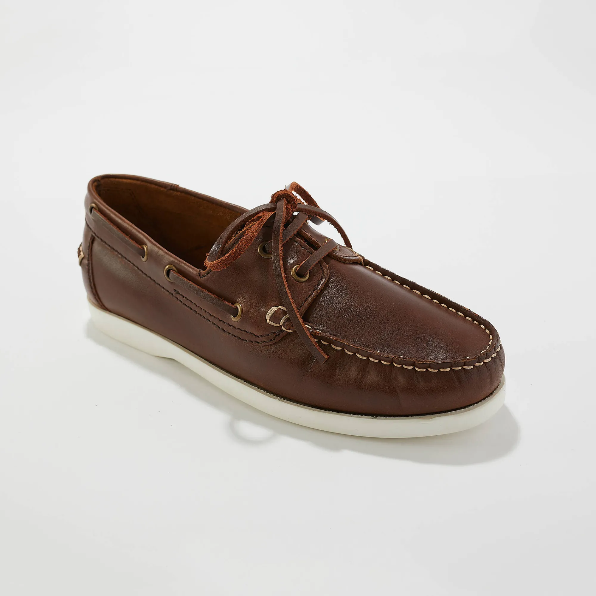 Schoenen|Schoenen Heren<Blancheporte Bootschoenen in leer bruin