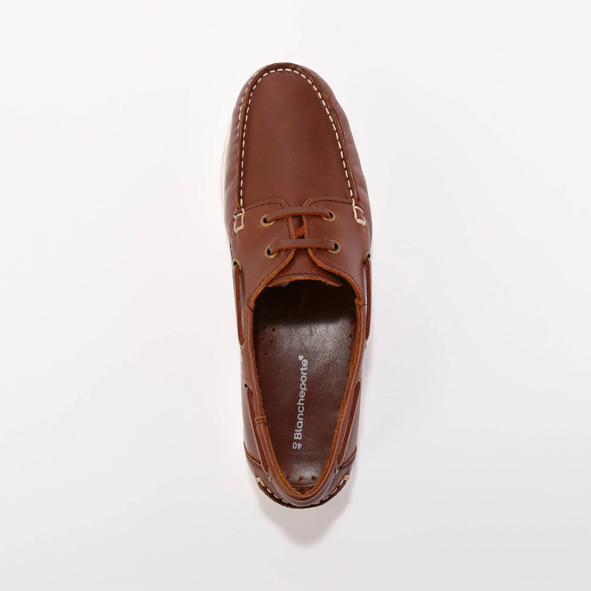Schoenen|Schoenen Heren<Blancheporte Bootschoenen in leer bruin