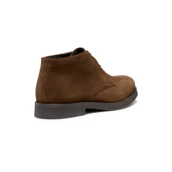 Feestoutfits Heren|Schoenen<Geox Bottines in splitleer CLAUDIO bruin