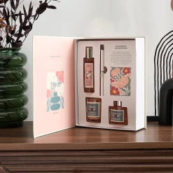 Decoratieartikel<Blancheporte Box met geurkaars en huisparfums roze