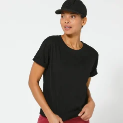 T-Shirt En Topje<Blancheporte Boxy T-shirt met ellebooglange mouwen zwart