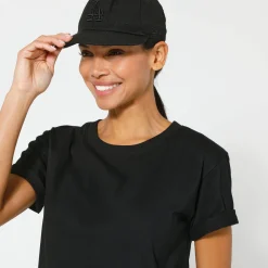 T-Shirt En Topje<Blancheporte Boxy T-shirt met ellebooglange mouwen zwart