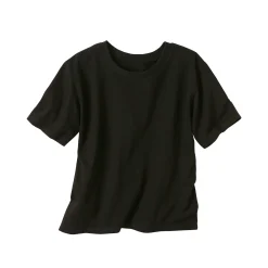 T-Shirt En Topje<Blancheporte Boxy T-shirt met ellebooglange mouwen zwart