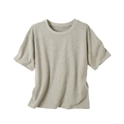 T-Shirt En Topje<Blancheporte Boxy T-shirt met ellebooglange mouwen chiné grijs