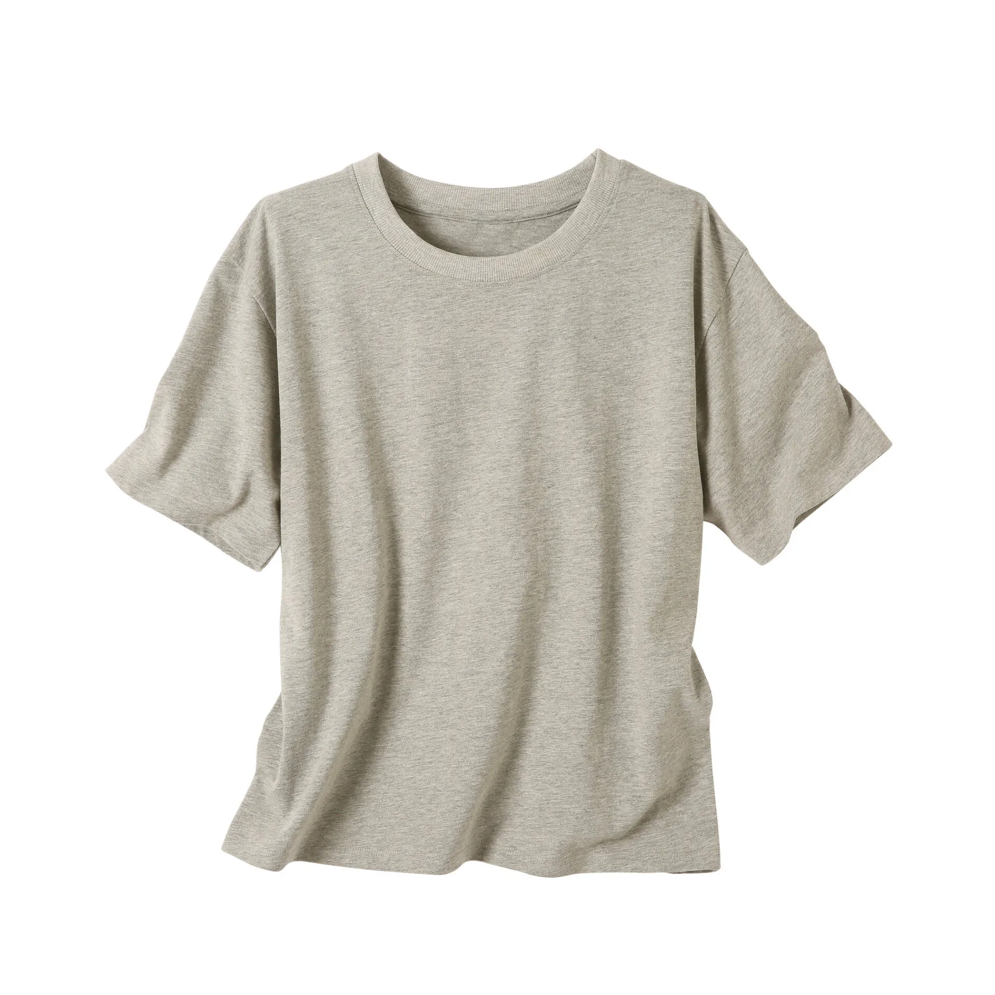 T-Shirt En Topje<Blancheporte Boxy T-shirt met ellebooglange mouwen chiné grijs