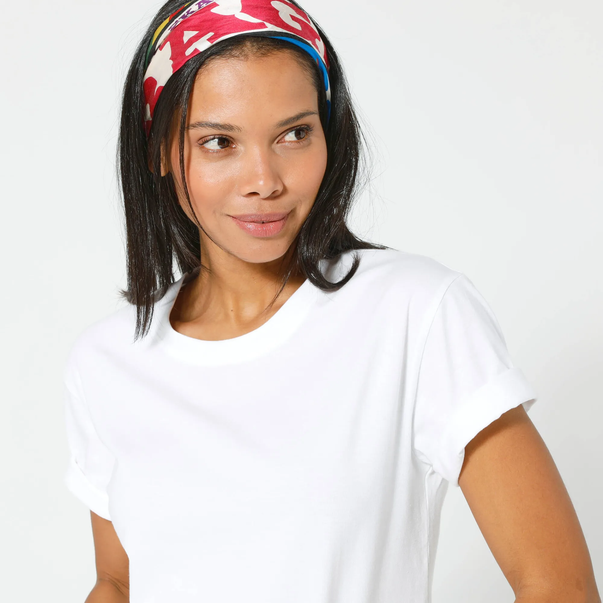 T-Shirt En Topje<Blancheporte Boxy T-shirt met ellebooglange mouwen wit