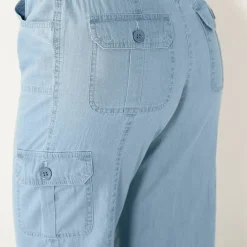 Jeans<Blancheporte 3/4-broek in denim met tricot tailleband bleached