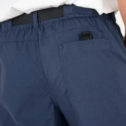 Broek<Blancheporte Broek met 3/4-elastische tailleband + bijpassende ceintuur marineblauw