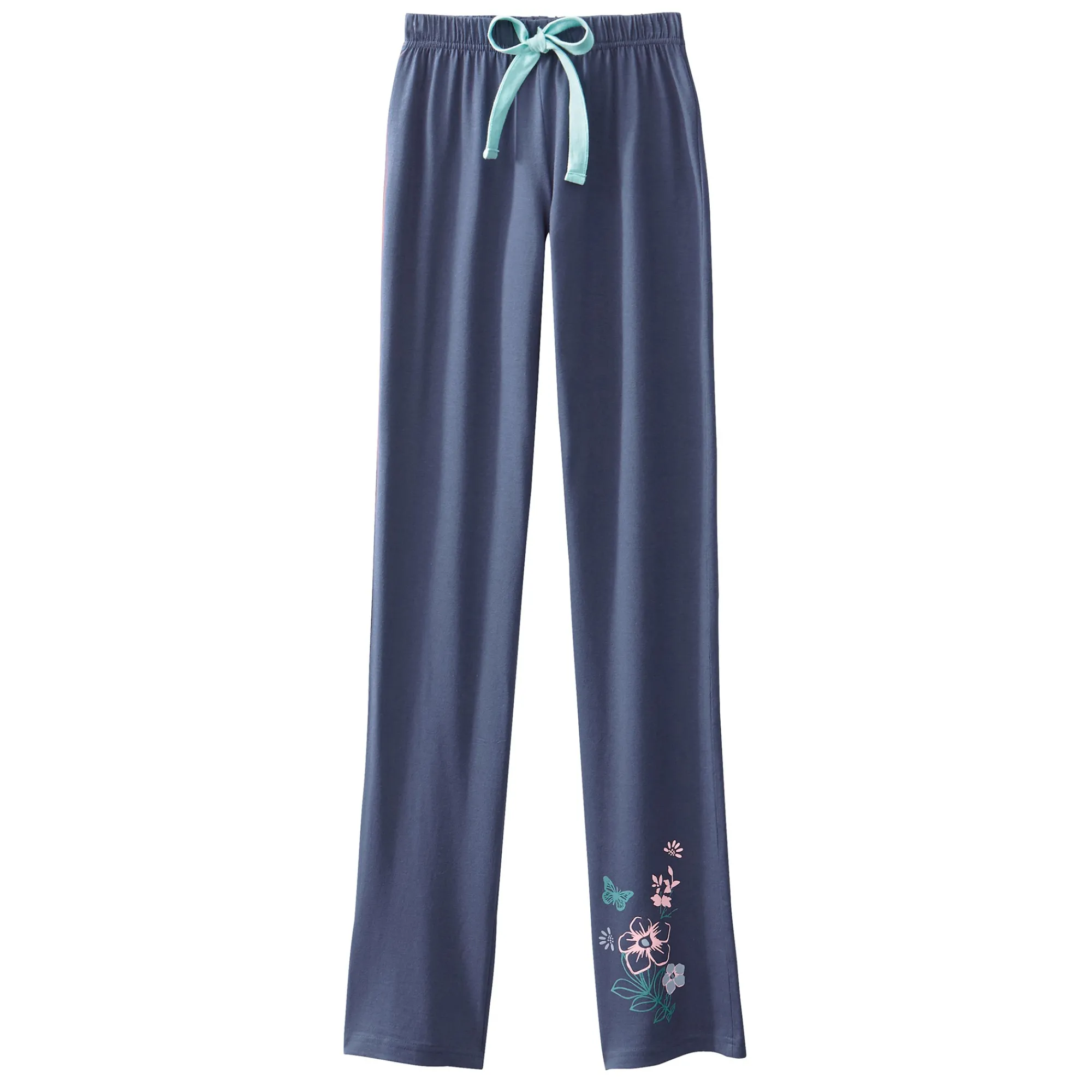 Pyjama<Blancheporte Broek met geplaatste landelijke print - katoenjersey leiblauw