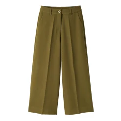 Broek<Blancheporte Broek met hoge taille, broekrokeffect kaki