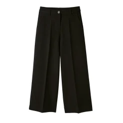 Broek<Blancheporte Broek met hoge taille, broekrokeffect zwart