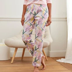 Pyjama<Blancheporte Broek met "Nature Sauvage" print ecru / parma
