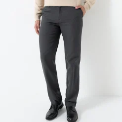 Feestoutfits Heren|Broek<Blancheporte Broek met onzichtbare, verstelbare tailleband - polyester antracietgrijs