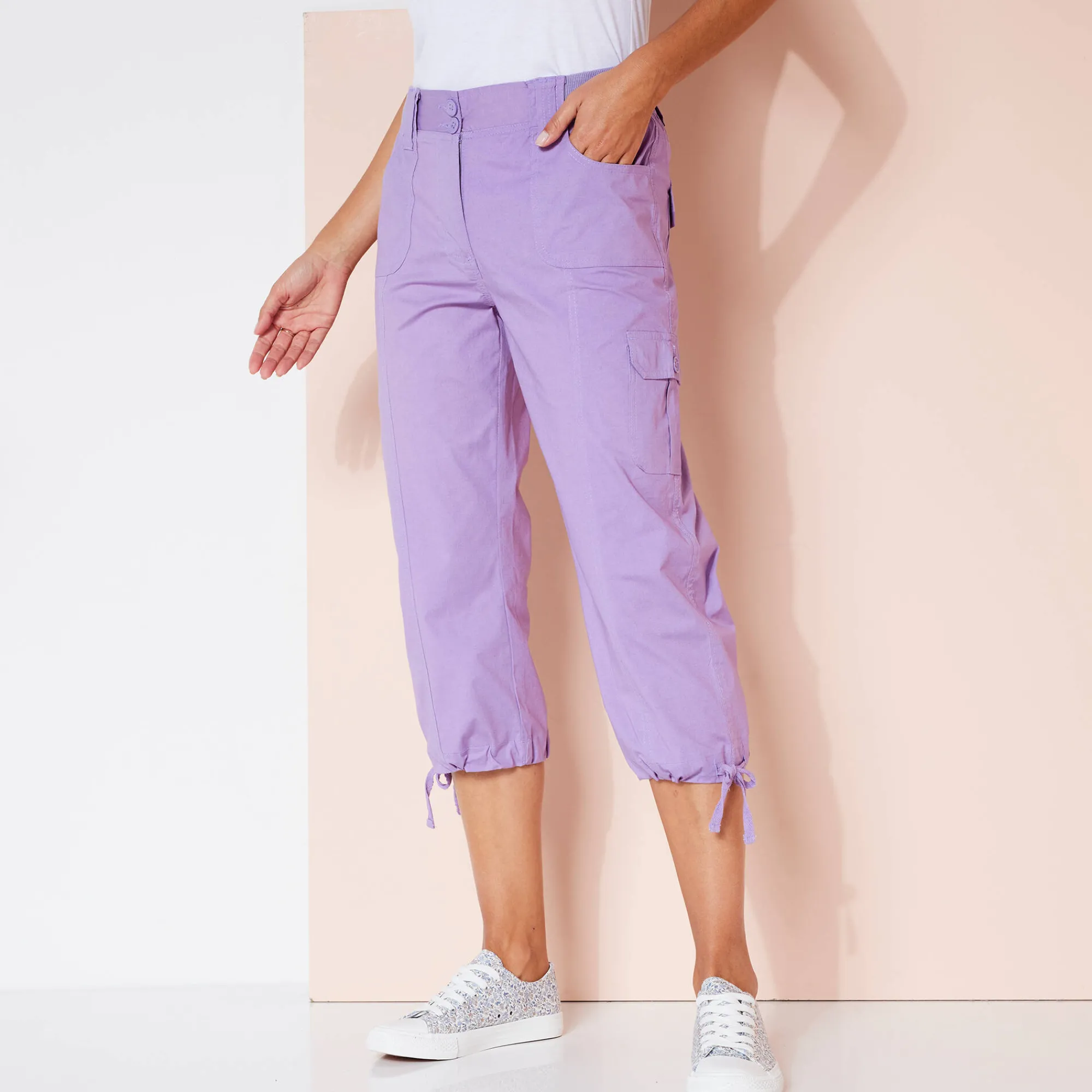 Broek<Blancheporte 7/8-broek met tailleband in tricot parma