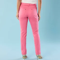 Broek<Blancheporte Broek voor kleine lengtes DONKERROZE
