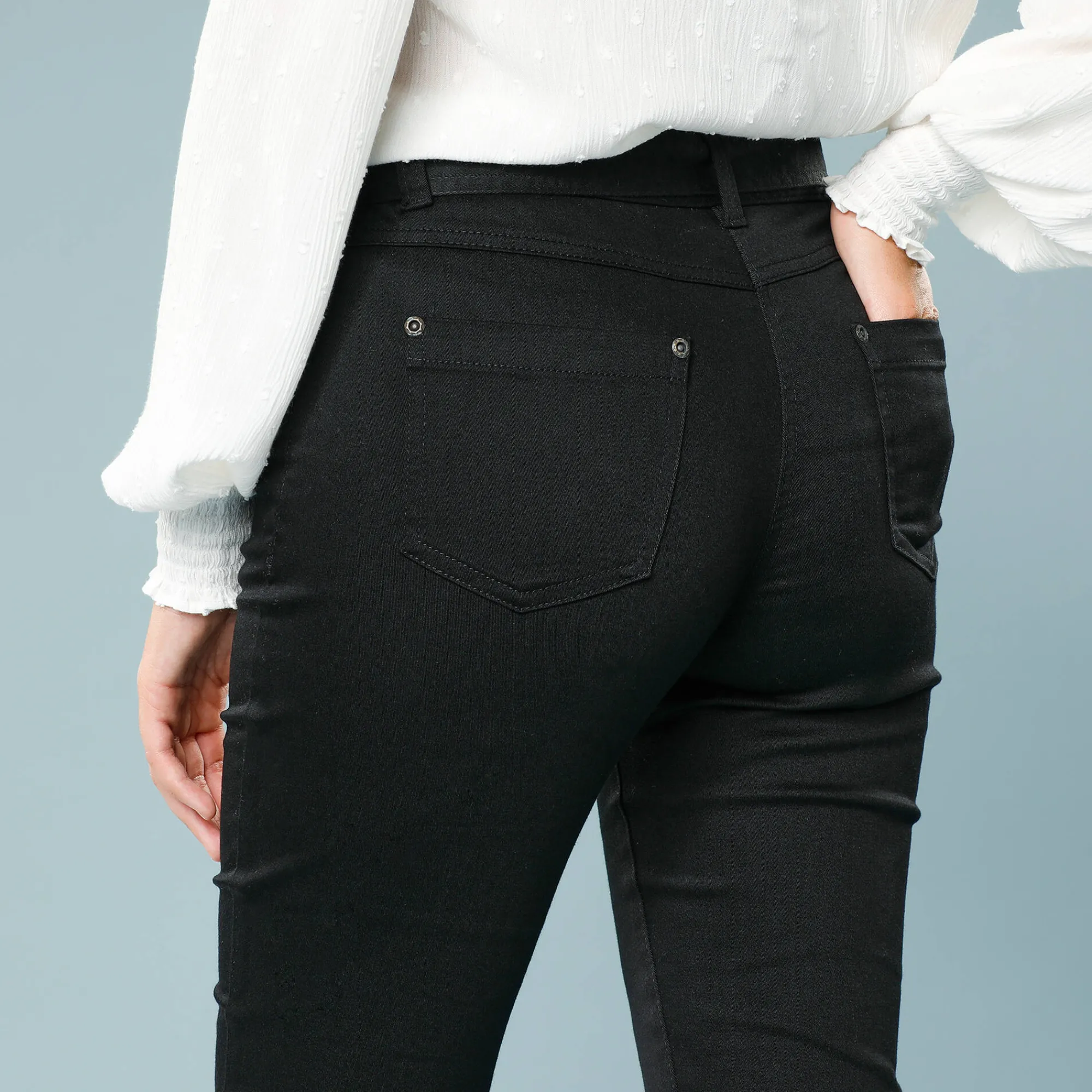 Broek<Blancheporte Broek voor kleine lengtes zwart