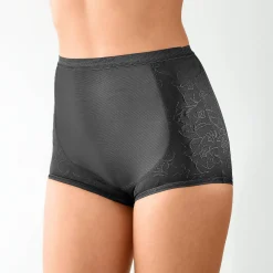 Slip En Shorty<Blancheporte Broekje met dubbel effect - gematigde steun zwart