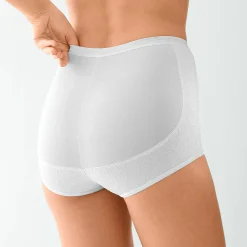 Slip En Shorty<Blancheporte Broekje met dubbel effect - gematigde steun wit