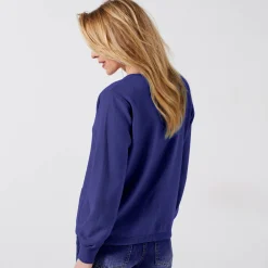 Trui En Vest<Blancheporte Cardigan met knoopsluiting, lamswol felblauw