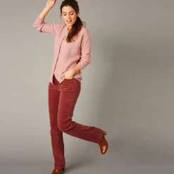 Trui En Vest<Blancheporte Cardigan met parelknopen en mohairtouch poederroze