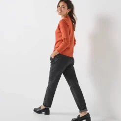 Trui En Vest<Blancheporte Cardigan met rits paprika