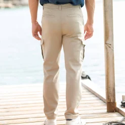 Broek<Blancheporte Cargobroek in ultrastretch keperstof - L30 beige