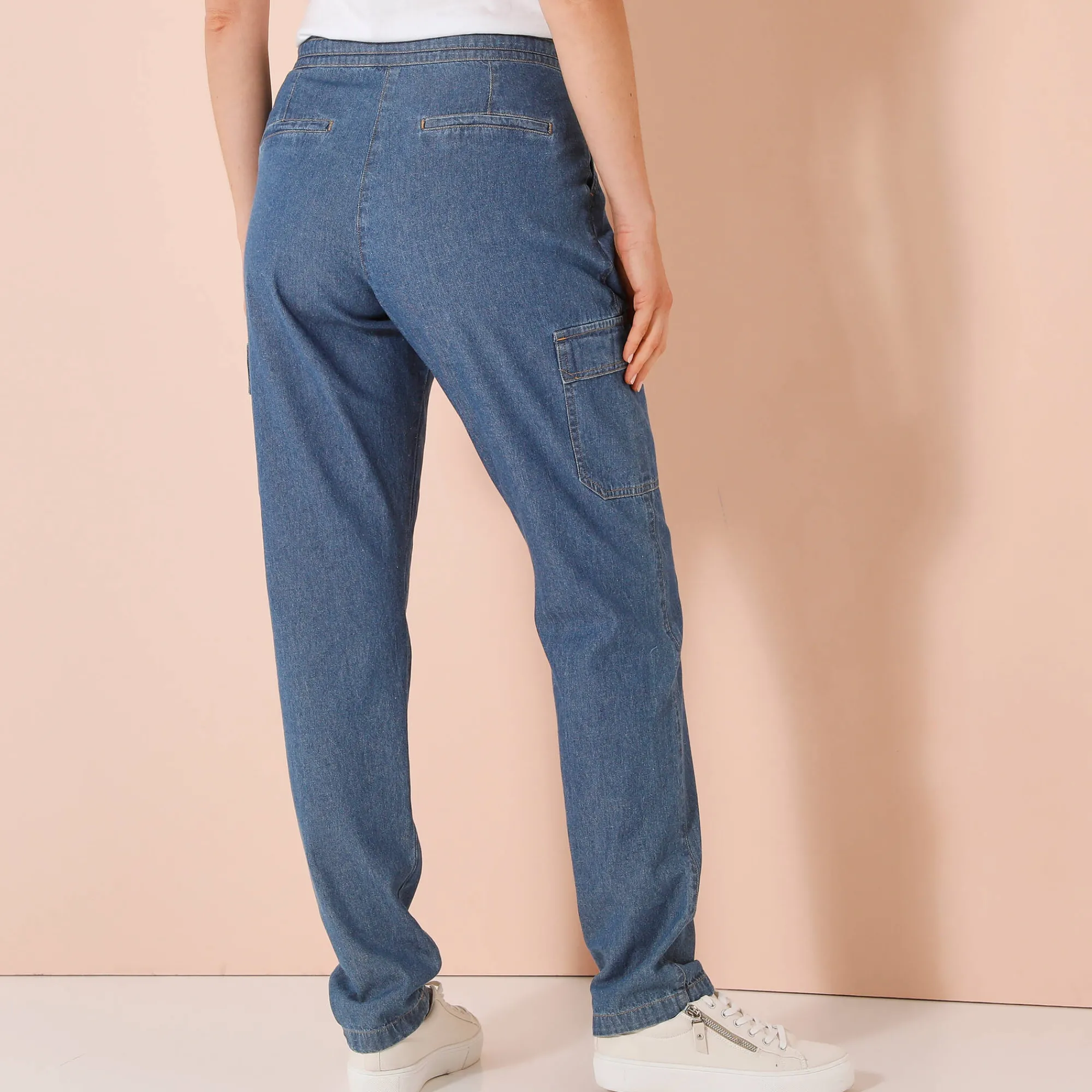 Jeans<Blancheporte Cargojeans, licht denim stone