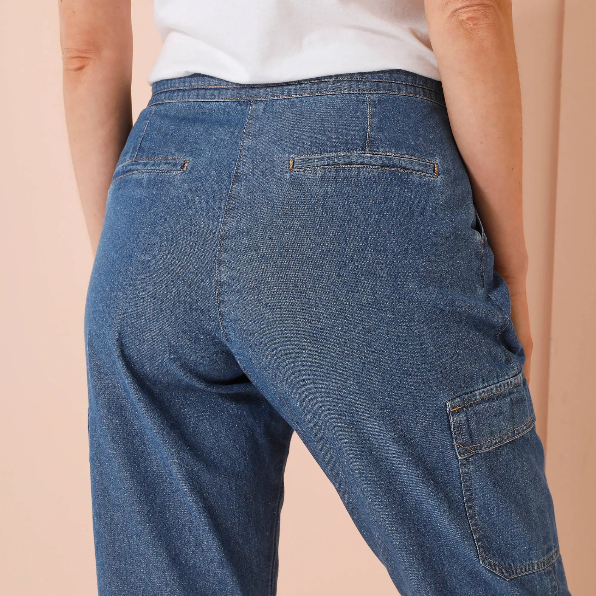 Jeans<Blancheporte Cargojeans, licht denim stone