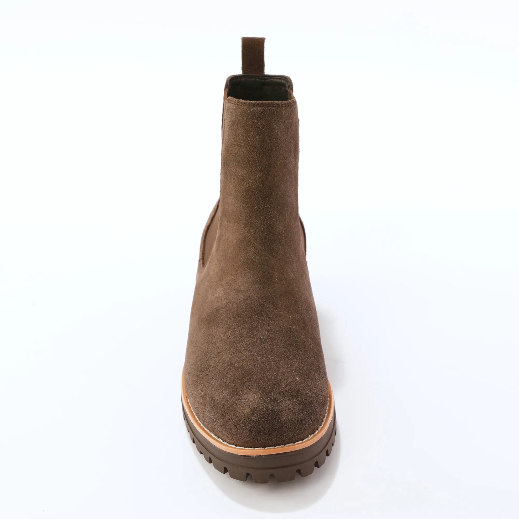 Bottines En Boots|Schoenen<Blancheporte Chelsea boots in splitleer chocolade