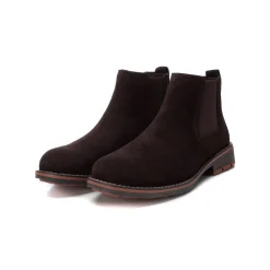 Schoenen|Schoenen Heren<Xti Chelsea boots met leren bovenwerk bruin