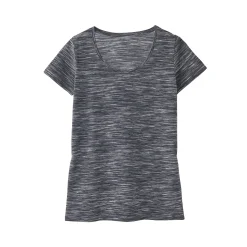 T-Shirt En Topje<Blancheporte Chiné T-shirt met korte mouwen in biokatoen chiné zwart