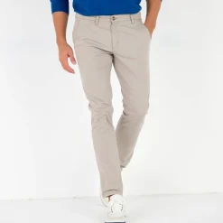 Broek<Blancheporte Chino broek in keperstof beige