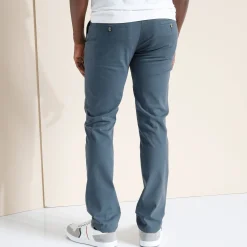 Broek<Blancheporte Chino broek in keperstof grijsblauw