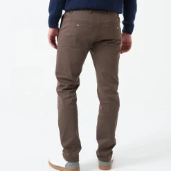 Broek<Blancheporte Chino broek met elastische tailleband opzij bruin