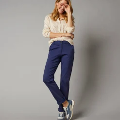 Broek<Blancheporte Chino stretchbroek marine