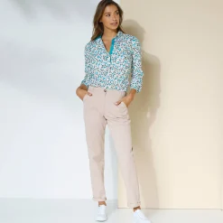 Broek<Blancheporte Chino stretchbroek beige