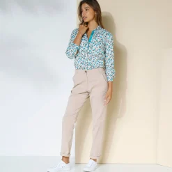 Broek<Blancheporte Chino stretchbroek beige