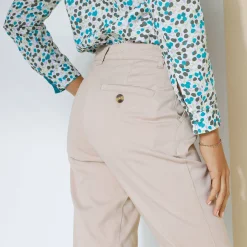 Broek<Blancheporte Chino stretchbroek beige