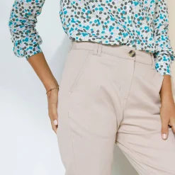 Broek<Blancheporte Chino stretchbroek beige