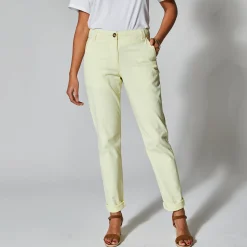 Broek<Blancheporte Chino stretchbroek geel
