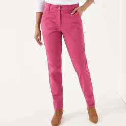 Broek<Blancheporte Chino stretchbroek pruim