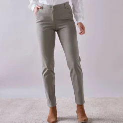 Broek<Blancheporte Chino stretchbroek bronskleur