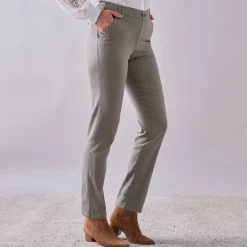 Broek<Blancheporte Chino stretchbroek bronskleur