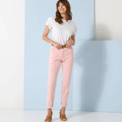 Broek<Blancheporte Chino stretchbroek poederroze