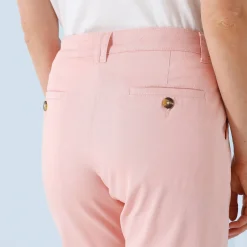Broek<Blancheporte Chino stretchbroek poederroze